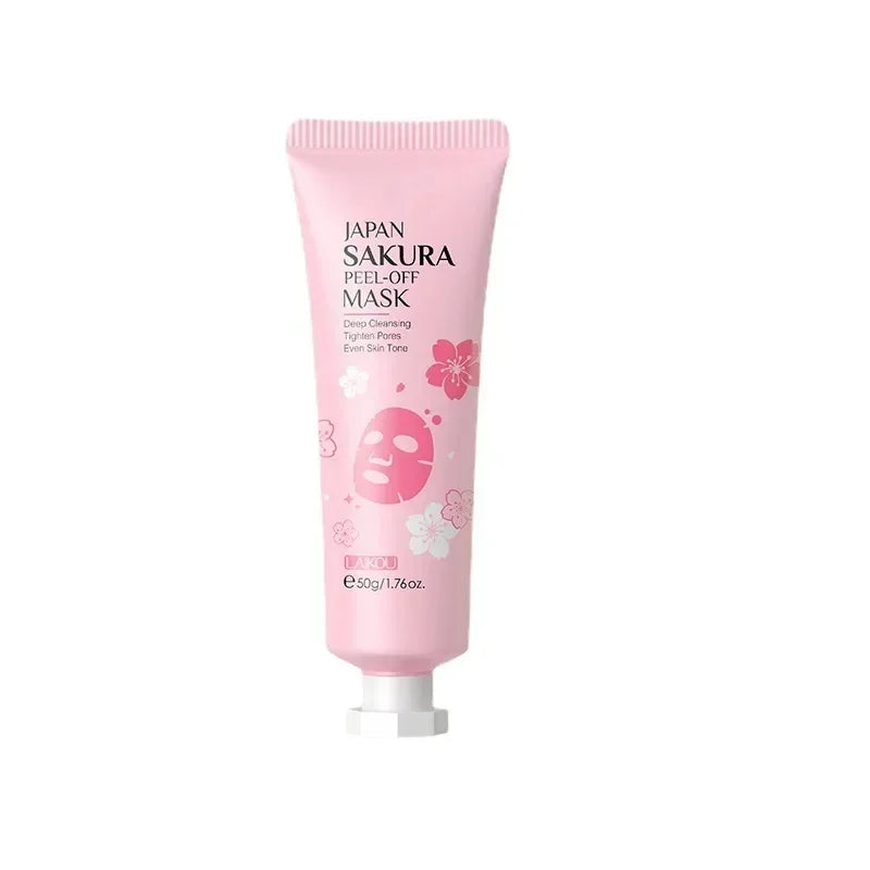 Sakura Peeling Face Mask Deep Cleansing Aging Anti Wrinkle Whitening Blackhead Removed Tear Off Mask Facial Skin Care 50g