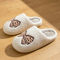 Women's Bow Slippers Warm Pattern Winter Indoor Soft Sole Home Cute Classic Embroidered Comfy casual Fuzzy Bedroom Girls Shoes