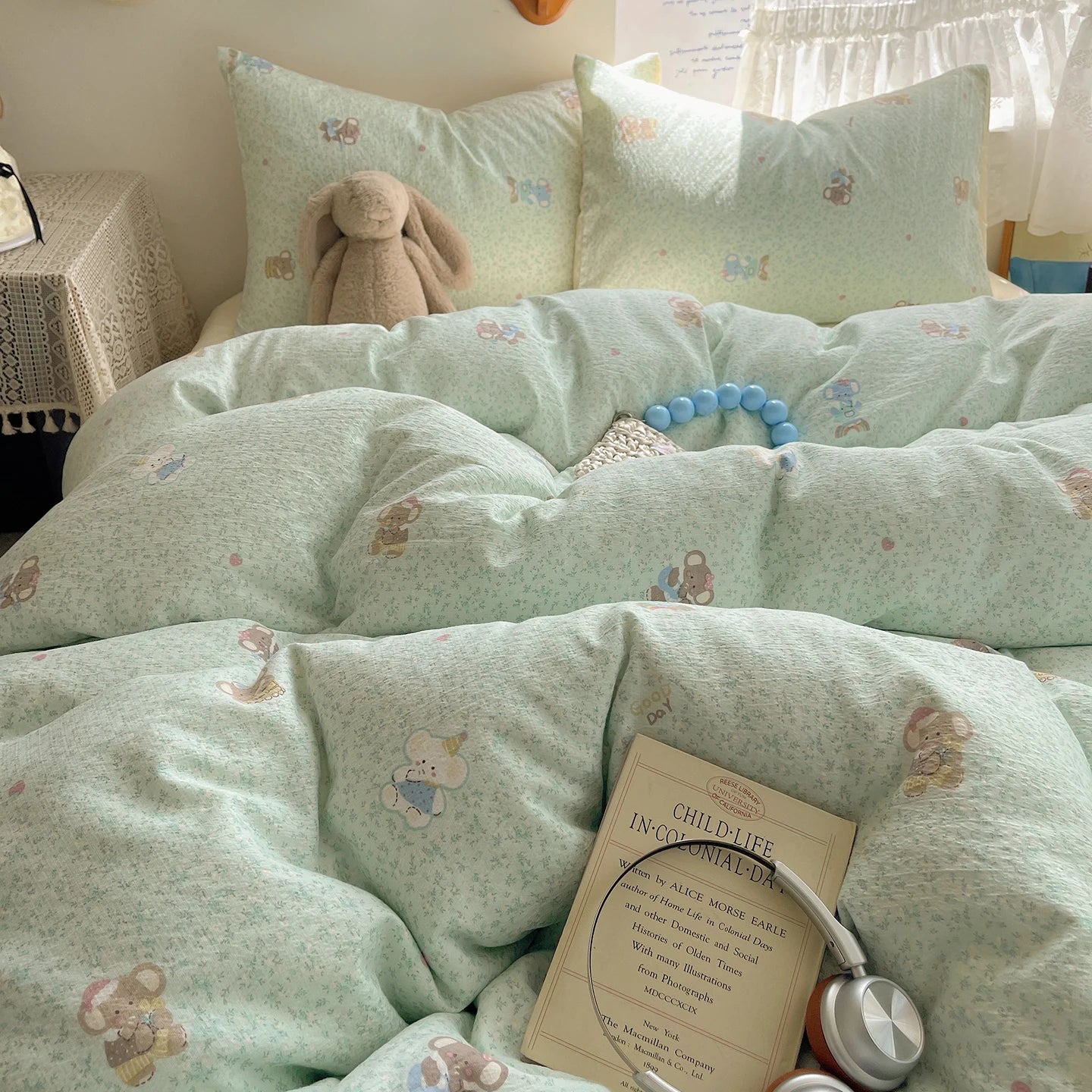 Home Microfiber Duvet Cover 1Pc Breathable Soft Zipper Closure Corner Ties Wrinkle Resistant Hypoallergenic Bedding for Bedroom