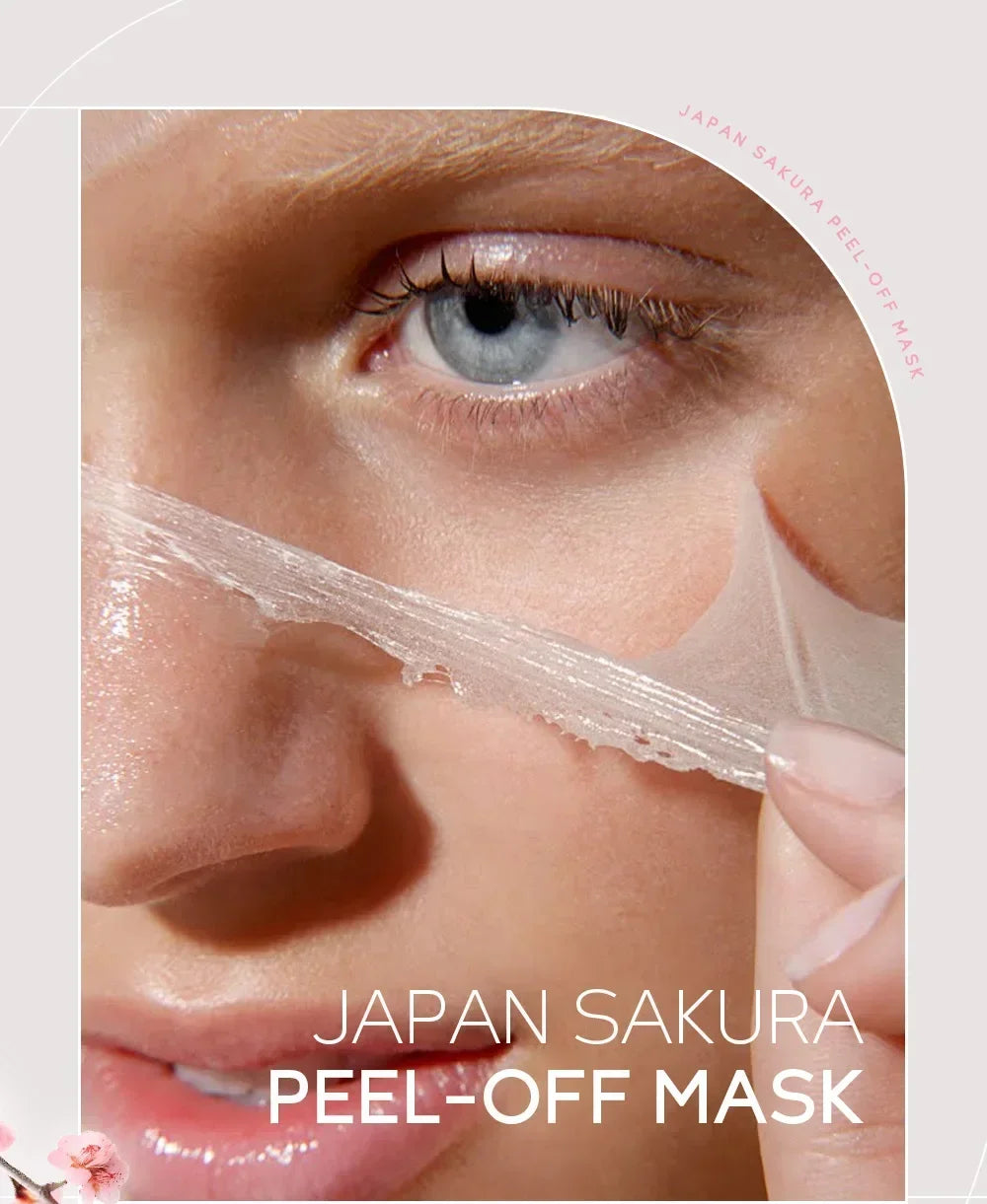 Sakura Peeling Face Mask Deep Cleansing Aging Anti Wrinkle Whitening Blackhead Removed Tear Off Mask Facial Skin Care 50g