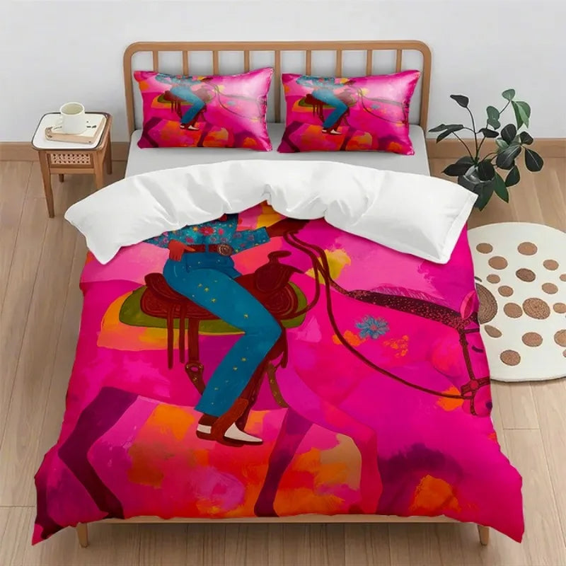 2025 new (Quilt cover + pillowcase) digital printing quilt cover set 2pcs/3pcs holiday gift household quilt cover without sheet