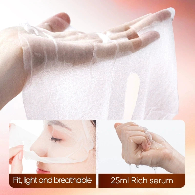 Caffeine Face Mask Anti Wrinkles Moisturizing Hydrating Anti-aging Facial Masks Face Sheet Mask Skin Care Products