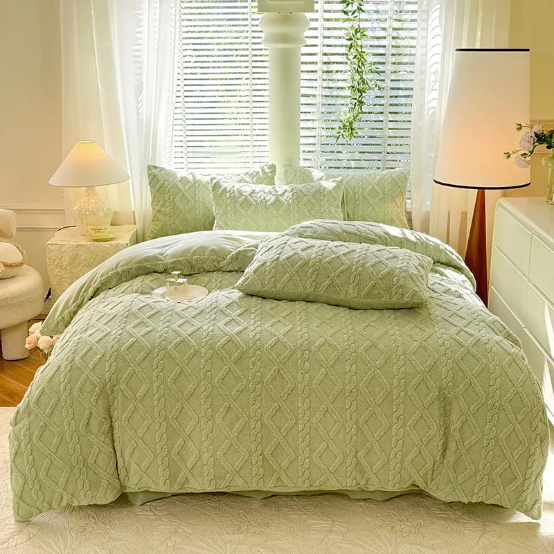Warmth Duvet Cover Dual Use Blanket Warm Winter Blanket Soft Cozy Quilt Cover Plush Blankets for Beds Soft Cozy NO Pillowcases