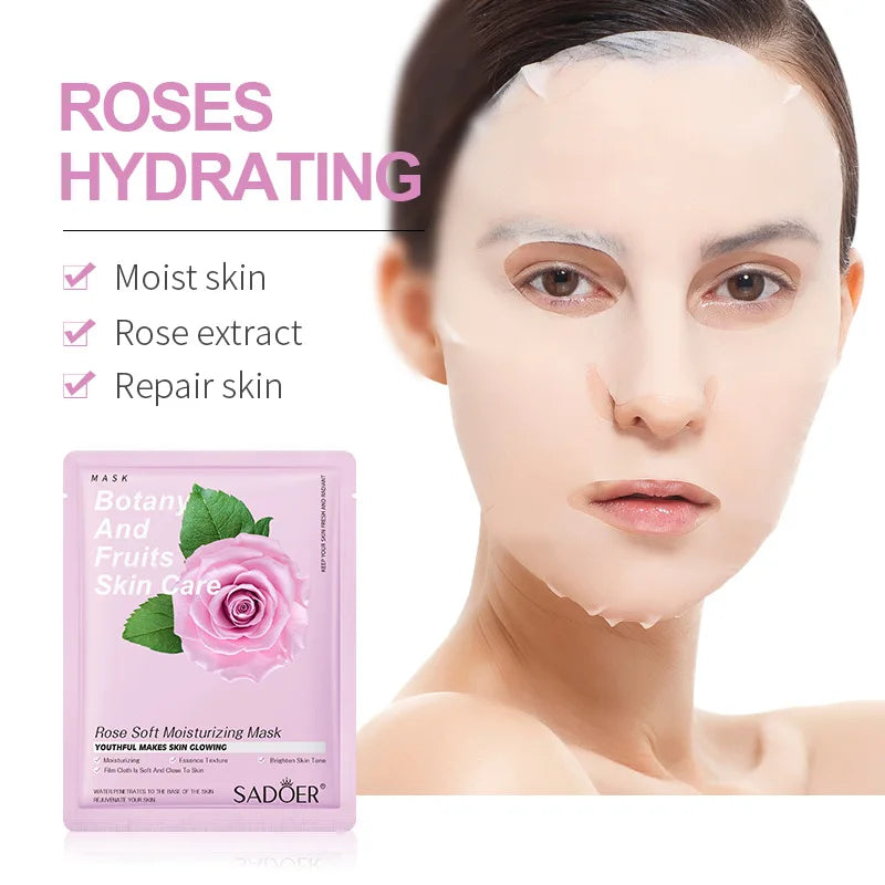 8pcs Fruits Face Mask Beauty Facial Skincare Masks Moisturizing Firming Hydrating Facial Mask Face Care Korean Cosmetics