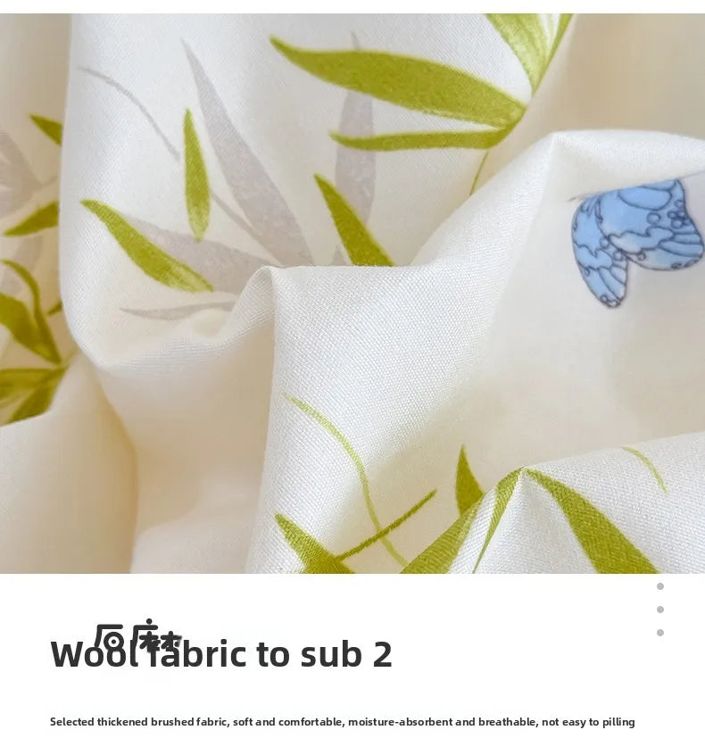 Spring 2025 Plant-based Cashmere Single Quilt Cover Printed Duvet Cover Skin-friendly and Breathable Bedding 150x200 220x240