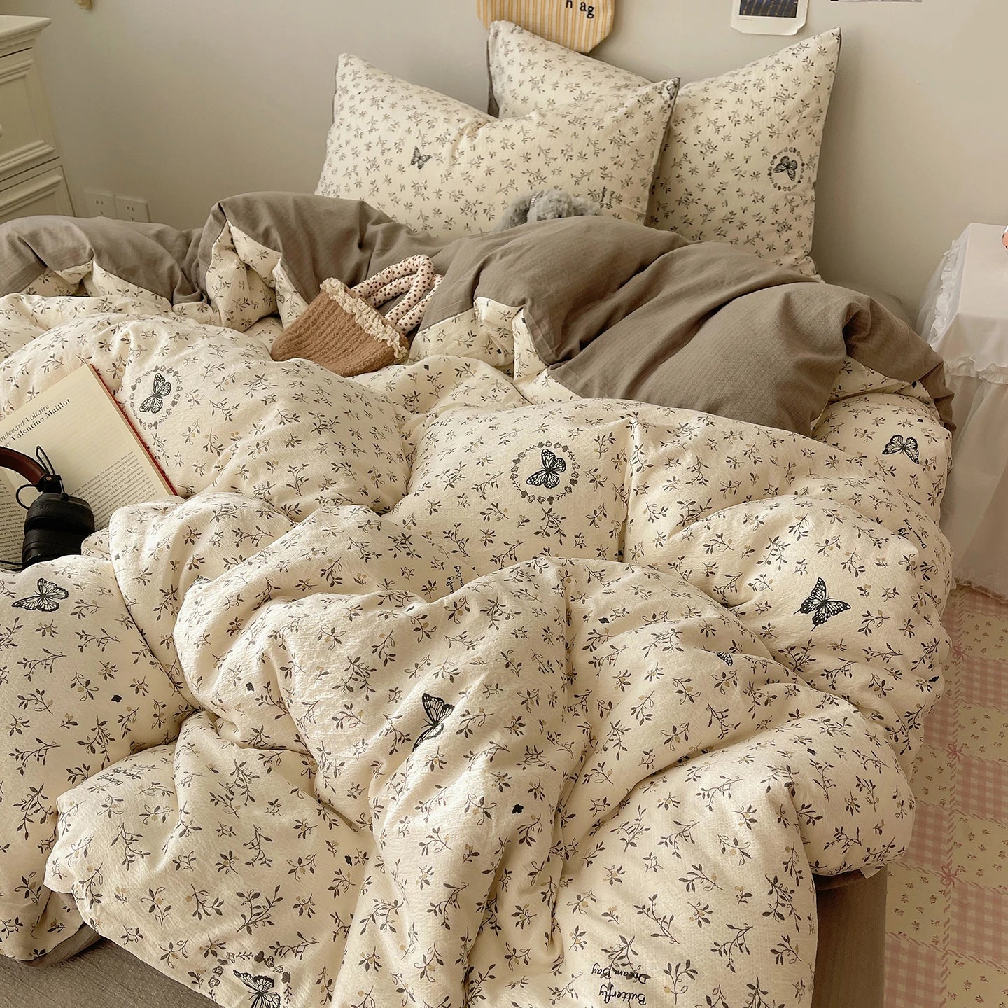 Home Microfiber Duvet Cover 1Pc Breathable Soft Zipper Closure Corner Ties Wrinkle Resistant Hypoallergenic Bedding for Bedroom