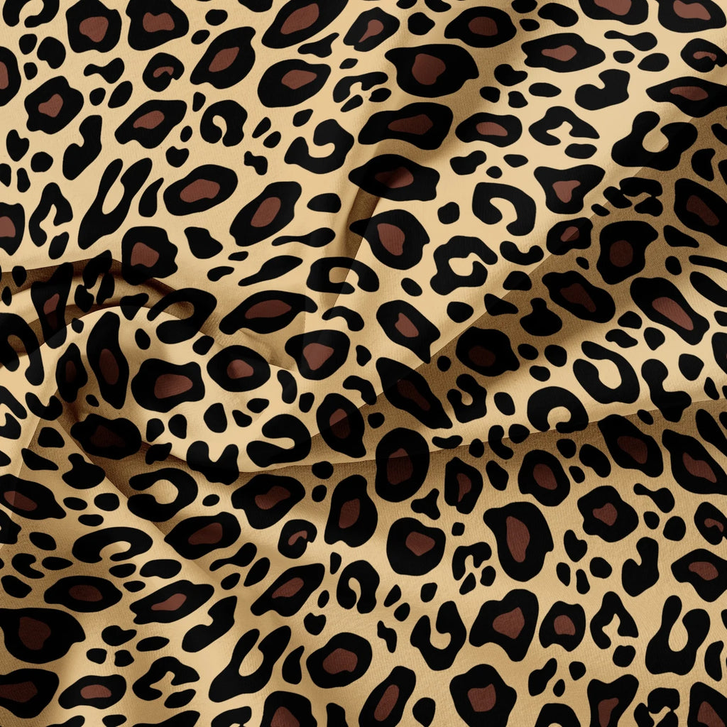 3pcs Dark Leopard Print Fashion Duvet Cover Set（1Duvet Cover + 2 Pillowwases） High-Definition Printed LuxuryBedding Set
