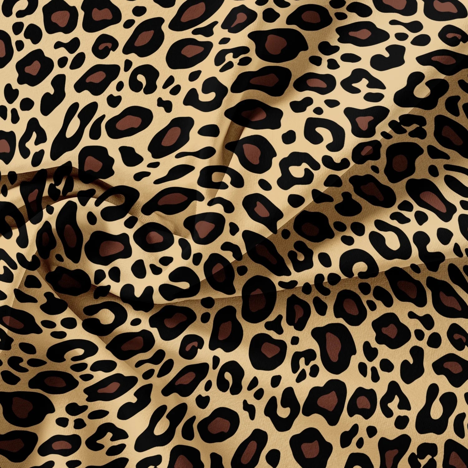 3pcs Dark Leopard Print Fashion Duvet Cover Set（1Duvet Cover + 2 Pillowwases） High-Definition Printed LuxuryBedding Set