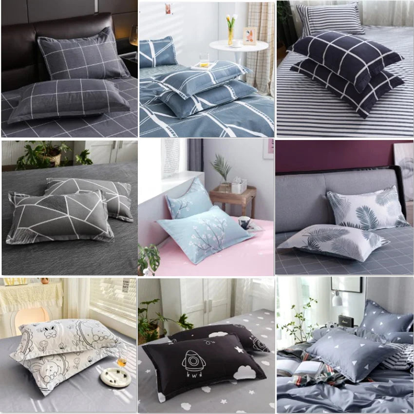 Double bed Quilt cover Duvet cover Microfiber bedding queen king Twin size for single nordic style Plaid Geometric Minimal
