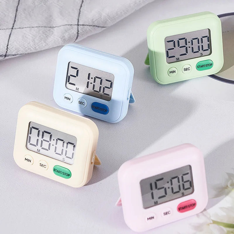 Silent Alarm for Student Time ManagementDigital Timer for Kids Study & Kitchen–Magnetic Countdown Timer with Large Display,99min