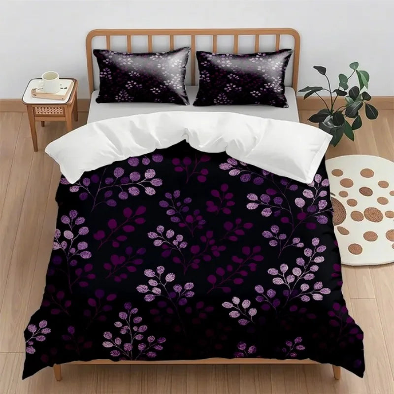 2025 new (Quilt cover + pillowcase) digital printing quilt cover set 2pcs/3pcs holiday gift household quilt cover without sheet