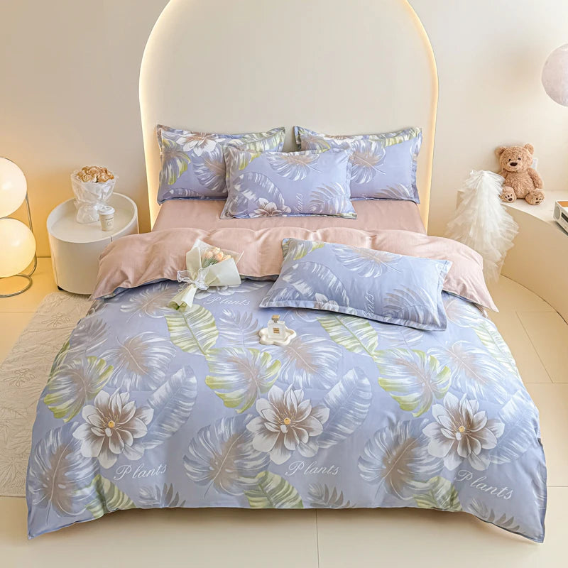 Spring 2025 Plant-based Cashmere Single Quilt Cover Printed Duvet Cover Skin-friendly and Breathable Bedding 150x200 220x240