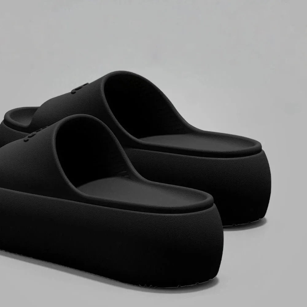 Fashion Non-slip Thick Sole Slippers Height Increasing Comfort Bathroom Slippers Summer Style Beach Sandals Summer Outdoor