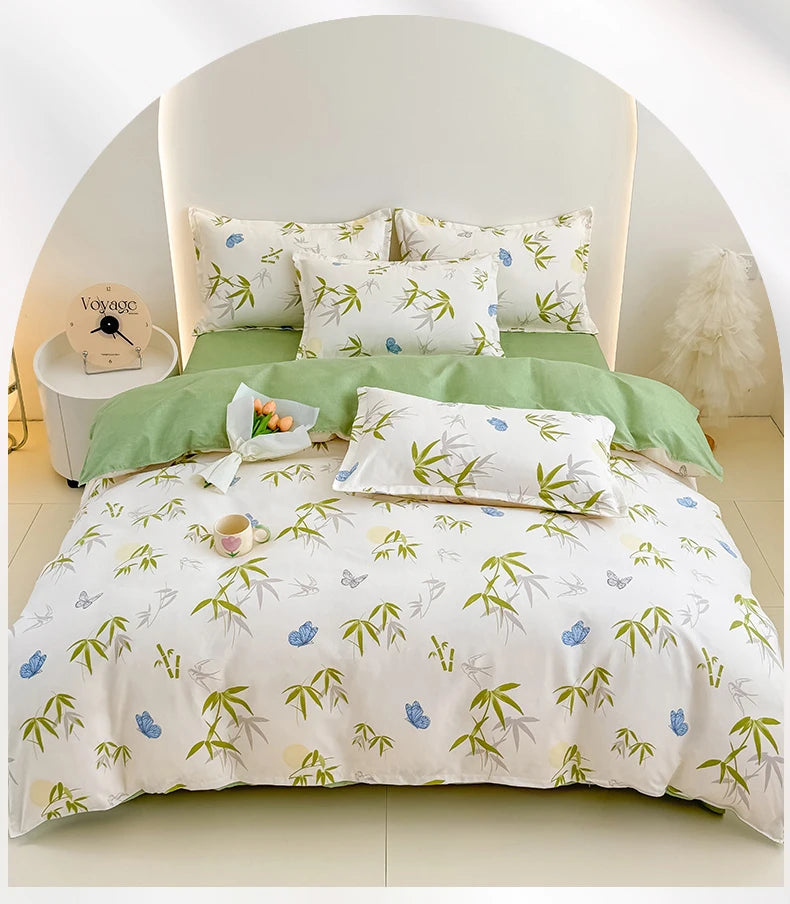 Spring 2025 Plant-based Cashmere Single Quilt Cover Printed Duvet Cover Skin-friendly and Breathable Bedding 150x200 220x240
