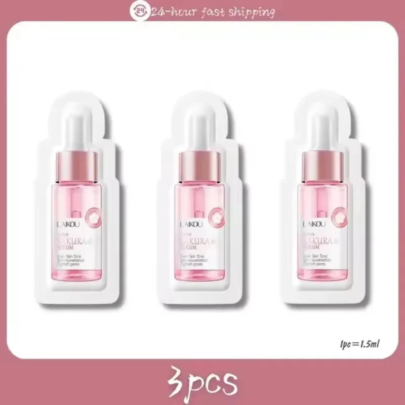 Sakura Whitening Face Serum Fade Fine Lines Anti Aging Tighten Pores Improve Melanin Pigment Dull Moisturizer Brighten Skin Care