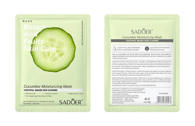 8pcs Fruits Face Mask Beauty Facial Skincare Masks Moisturizing Firming Hydrating Facial Mask Face Care Korean Cosmetics