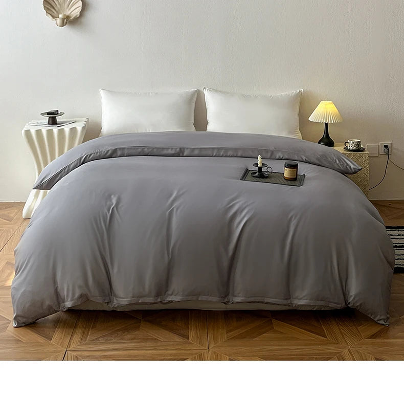 Ins Style Solid Color Duvet Cover Washed Bedclothes Comforter Cover Soft Bedding Quilt Covers 150x200cm / 200x230cm / 220x240cm