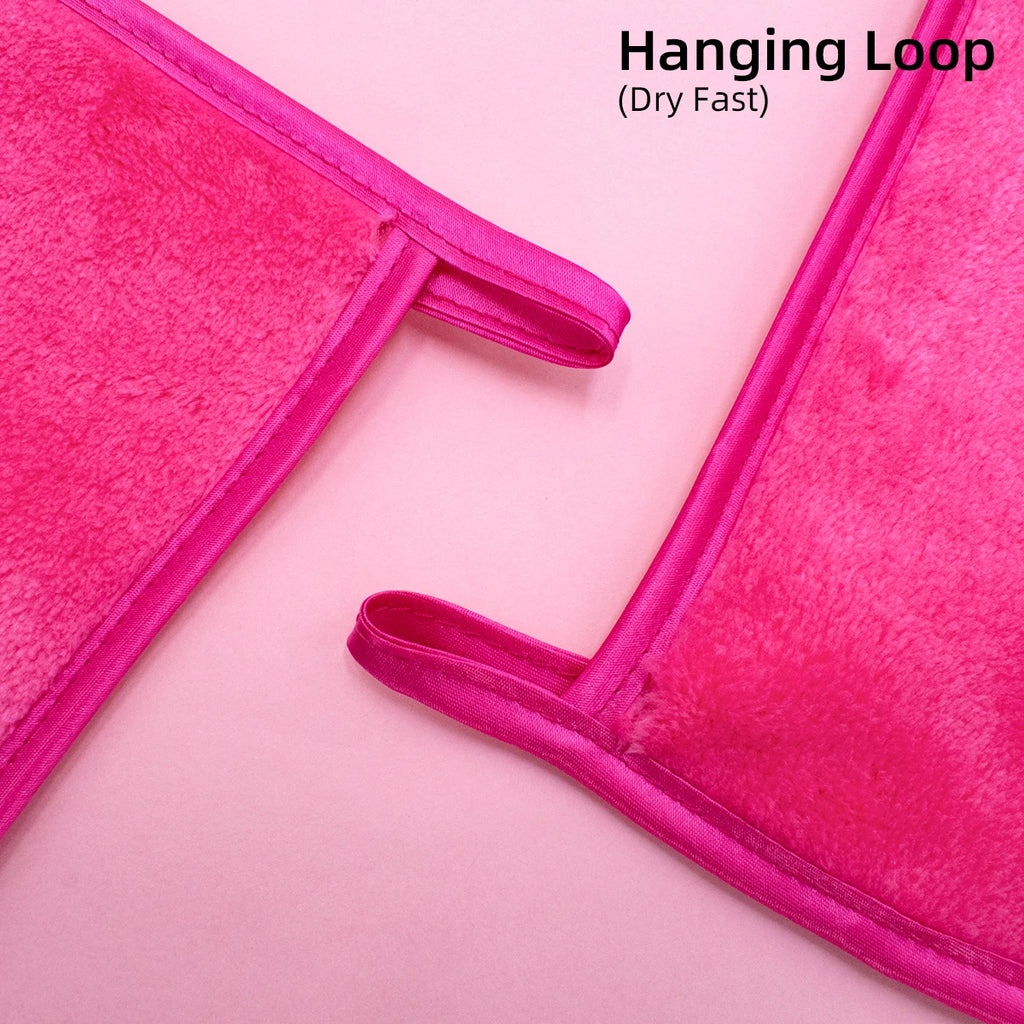 2Pcs Makeup Remover Pads Reusable Cotton Pads Makeup Eraser Microfiber Facial Towel Face Cleaner Cleaning Wipes Skincare Beauty
