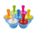 JCD 4/7Holes DIY Ice Cream Pops Silicone Mold Ice Cream Ball Maker Popsicles Molds Baby Fruit Shake Home Kitchen Accessories