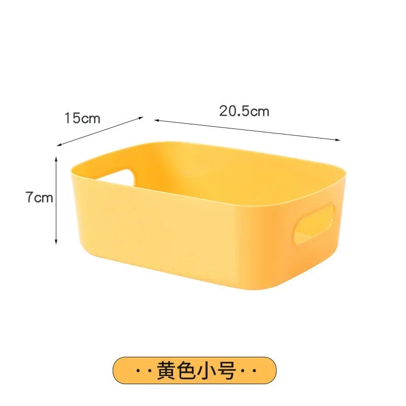 Foldable Storage Boxes Student Desktop Collapsible Crate Organizer Tape Stationery Cosmetic Rack Folding Storage Basket 1PC