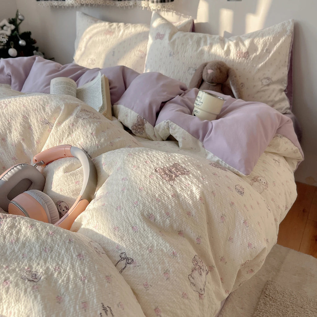 Ultra Soft Microfiber Duvet Cover With Zipper Closure Corner Ties Fade Stain Resistant Easy Care Bedding for Adults Kids Bedroom