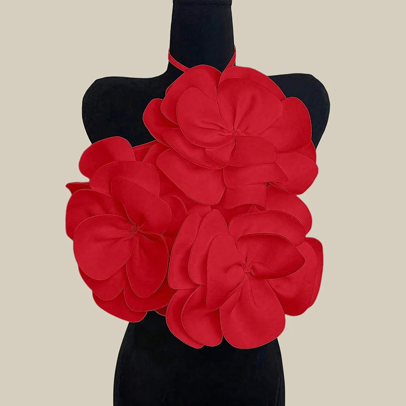Elegant Flower Design T Shirt Women Sexy Sleeveless Women T-Shirts Pink Red Black Fashion Slim Tee Tops Female Pullover