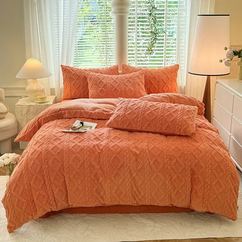 Warmth Duvet Cover Dual Use Blanket Warm Winter Blanket Soft Cozy Quilt Cover Plush Blankets for Beds Soft Cozy NO Pillowcases
