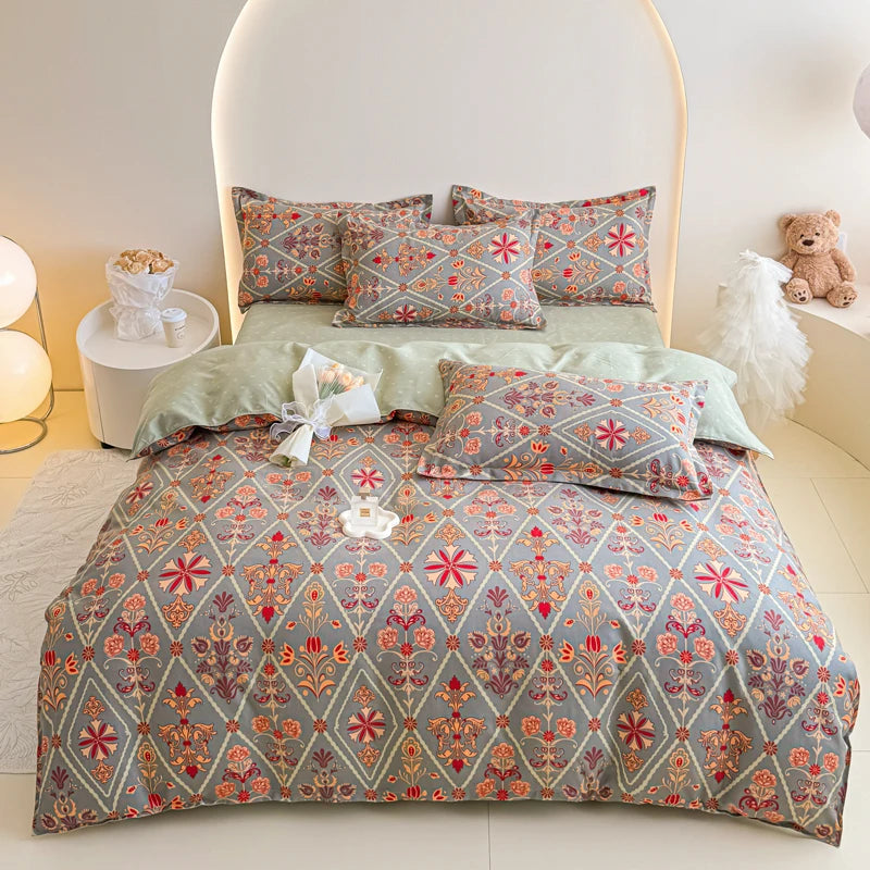 Spring 2025 Plant-based Cashmere Single Quilt Cover Printed Duvet Cover Skin-friendly and Breathable Bedding 150x200 220x240