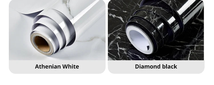 Marble Wall Stickers Wallpaper, Kitchen Countertops Cabinets Furniture Self-adhesive Wallpaper, PVC Greaseproof Stickers