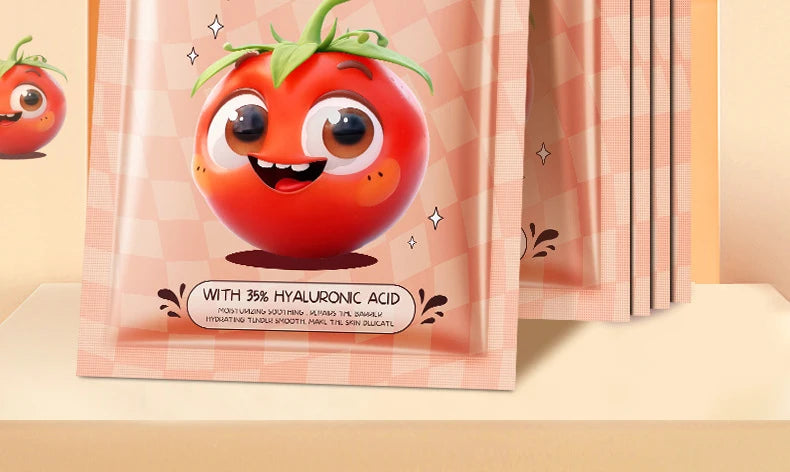 8pcs  Fresh Fruits Face Mask Facial Skincare Moisturizing Brightening Firming Hydrating Facial Masks for Face Skin Care