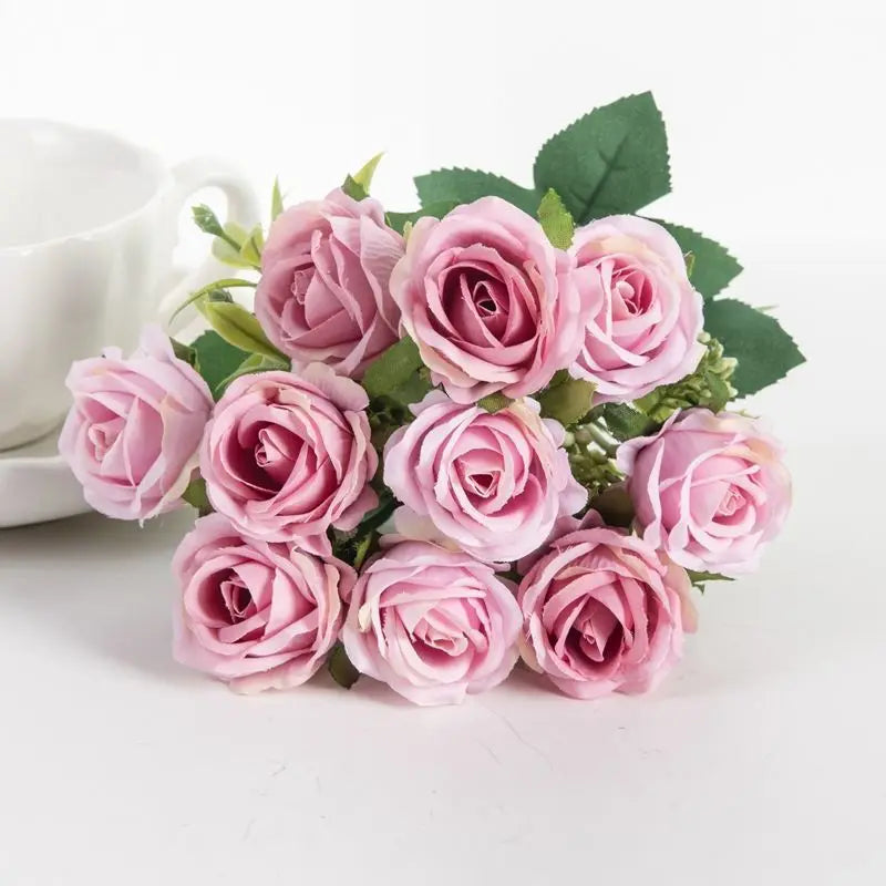1PC Artificial flowers Begonia plants bouquet suitable Long Vine for wall family room garden wedding indoor outdoor decoration
