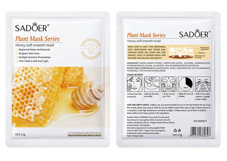 8pcs Fruits Face Mask Beauty Facial Skincare Masks Moisturizing Firming Hydrating Facial Mask Face Care Korean Cosmetics