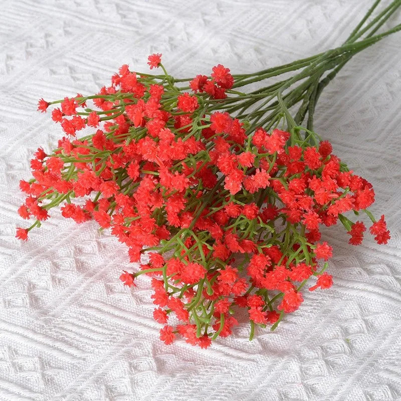 61cm Artificial Flowers Babys Breath Bouquet Plastic Gypsophila Fake Flowers for Home Decor Party Wedding Decorations Table Vase