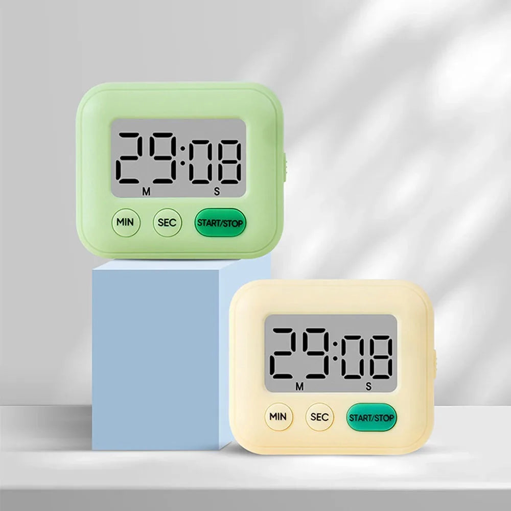 Silent Alarm for Student Time ManagementDigital Timer for Kids Study & Kitchen–Magnetic Countdown Timer with Large Display,99min