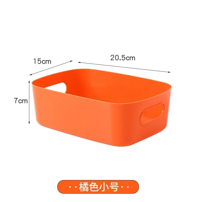 Foldable Storage Boxes Student Desktop Collapsible Crate Organizer Tape Stationery Cosmetic Rack Folding Storage Basket 1PC