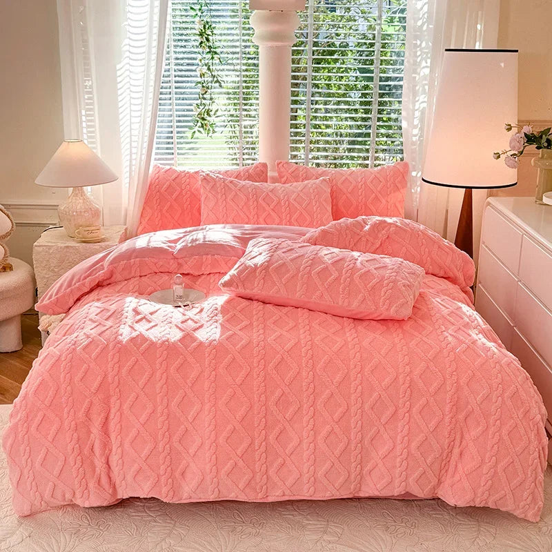Warmth Duvet Cover Dual Use Blanket Warm Winter Blanket Soft Cozy Quilt Cover Plush Blankets for Beds Soft Cozy NO Pillowcases