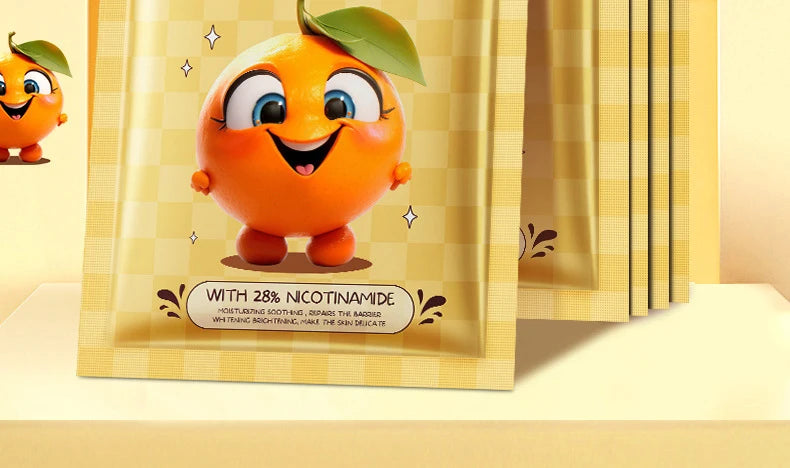 8pcs  Fresh Fruits Face Mask Facial Skincare Moisturizing Brightening Firming Hydrating Facial Masks for Face Skin Care