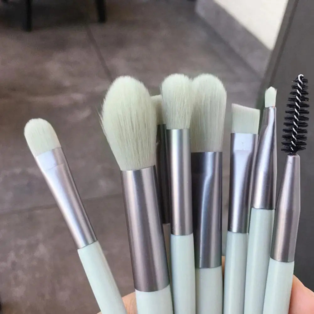 8Pcs/lot Mini Make-up Brush Set Ins Portable Travel Makeup Brush Eye Shadow Foundation Refresh Hand Soft Hair Beauty Tool