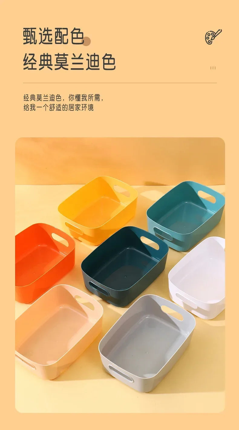 Foldable Storage Boxes Student Desktop Collapsible Crate Organizer Tape Stationery Cosmetic Rack Folding Storage Basket 1PC