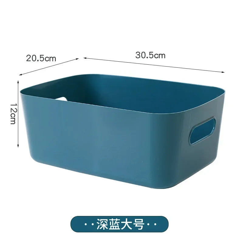 Foldable Storage Boxes Student Desktop Collapsible Crate Organizer Tape Stationery Cosmetic Rack Folding Storage Basket 1PC