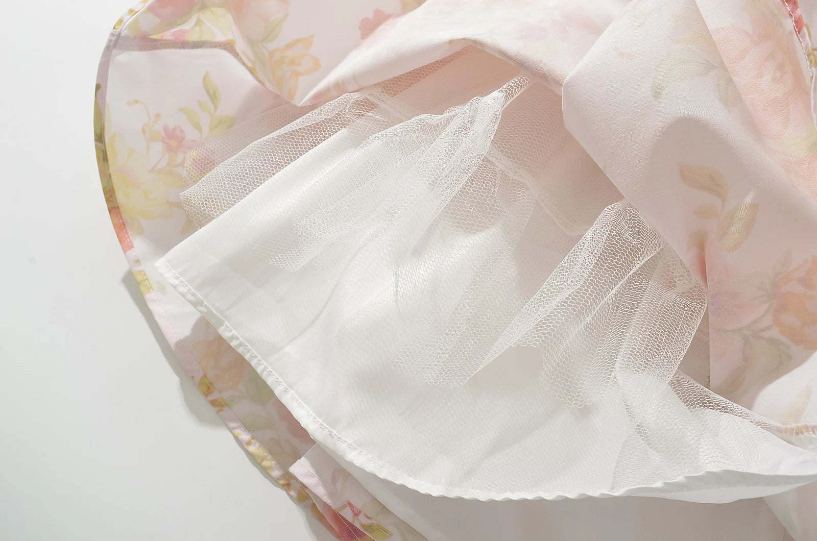 2024 Sexy Pink Flower Print V Collar Sling Dress Women Corset Style Low Waist Folds Hem Ball Gown Swing Mini Tank Robe
