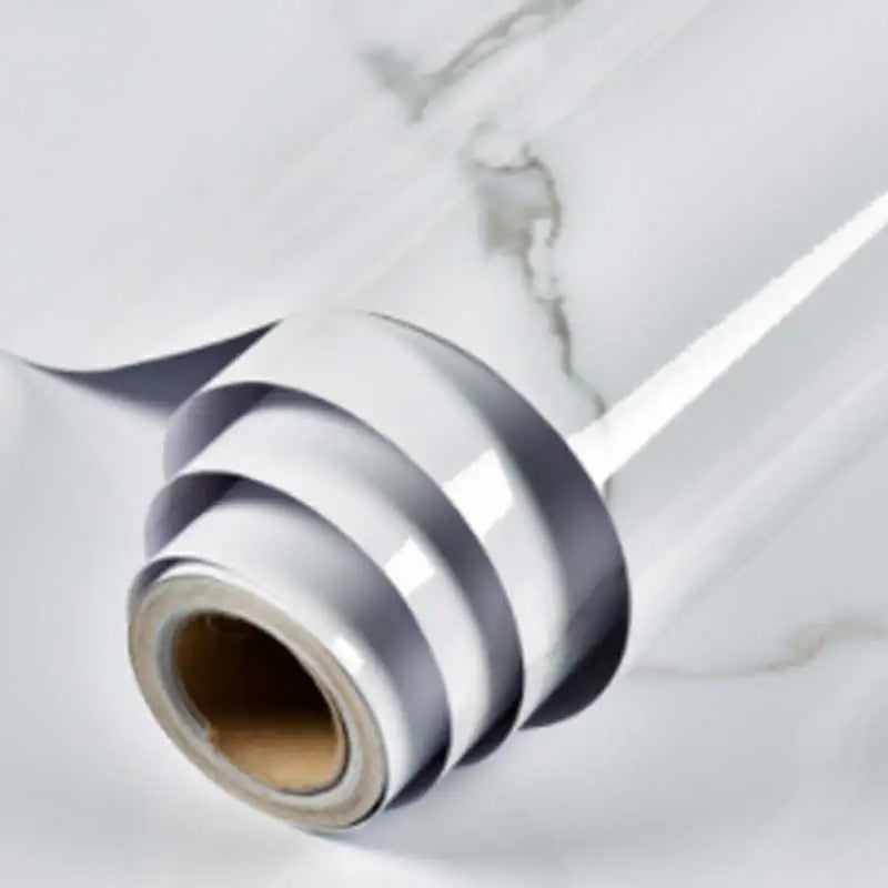 Marble Wall Stickers Wallpaper, Kitchen Countertops Cabinets Furniture Self-adhesive Wallpaper, PVC Greaseproof Stickers