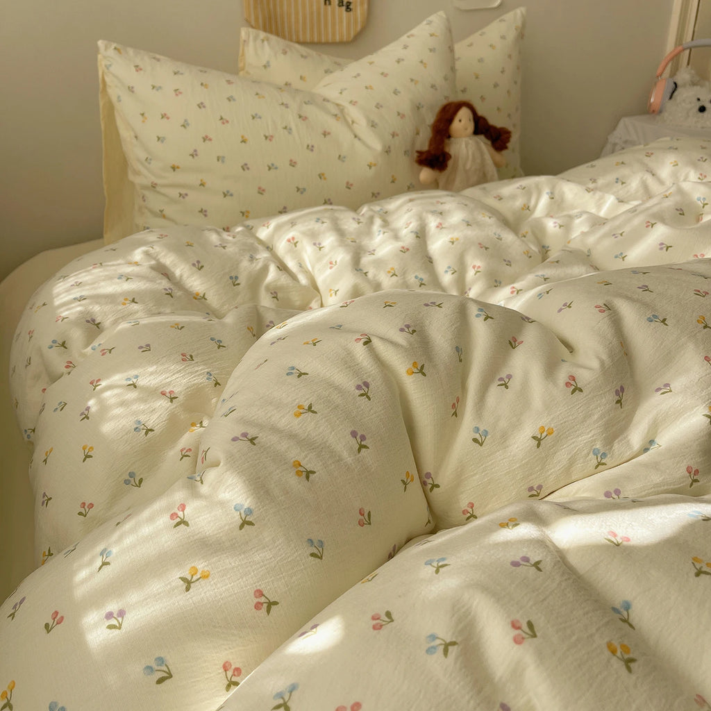 Home Microfiber Duvet Cover 1Pc Breathable Soft Zipper Closure Corner Ties Wrinkle Resistant Hypoallergenic Bedding for Bedroom