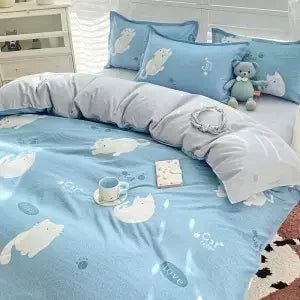 Warm Duvet Covers Suitable for Various Skin Types in Autumn Winter Spring Soft Bedding Covers Suitable for All Seasons Bed Sack